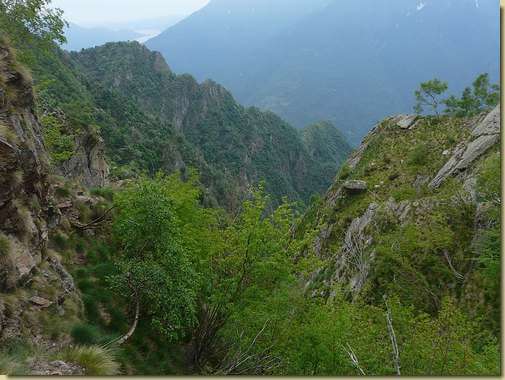 vista sulla Val Cornera dal Passo del Tita 
