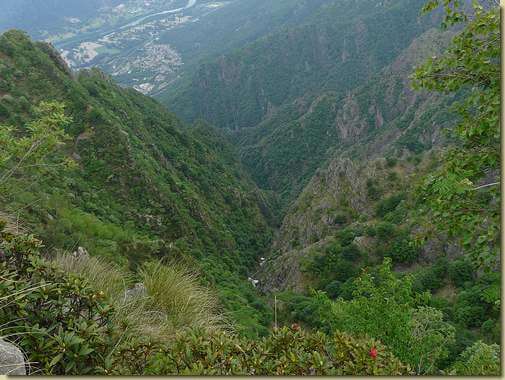 il canale che sale verso la quota 1677 m.