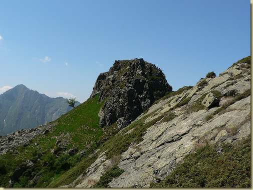la quota 1804 (dalla cresta ovest del Pedum)