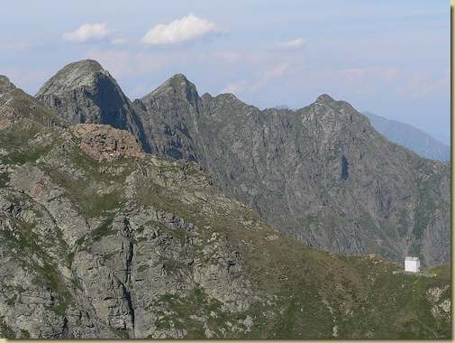da sinistra : Laurasca Cima di Cortechiuso e Cima Marsicce 