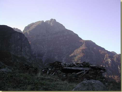 il Pedum dall'alpe Campo  